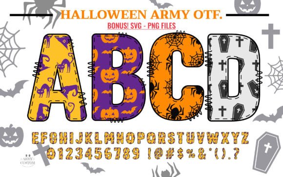Bring Spooky Charm to Your Designs with the Halloween Army Set