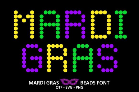 Celebrate Every Project with the Mardi Gras Beads Typeface