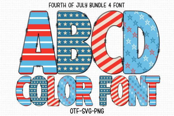 Celebrate with Color: The Fourth of July Font for Bold Designs