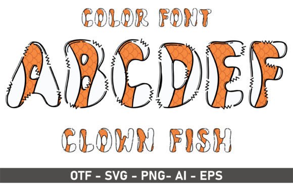 Clown Fish Font: A Playful Splash for Creative Projects