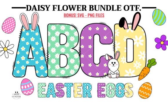 Daisy Flower Bundle: A Font That Blooms with Charm
