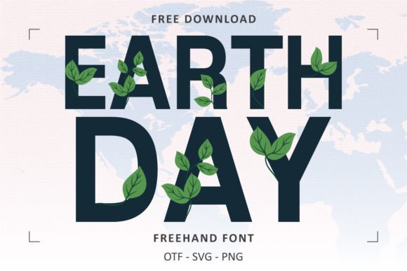 Earth Day Green Leaves: A Fresh Typeface for Eco-Inspired Designs