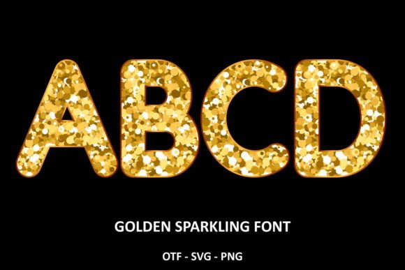 Golden Sparkling: A Font That Captures Light and Attention