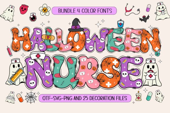 Halloween Nurse: A Playful Font for Spooky and Professional Designs