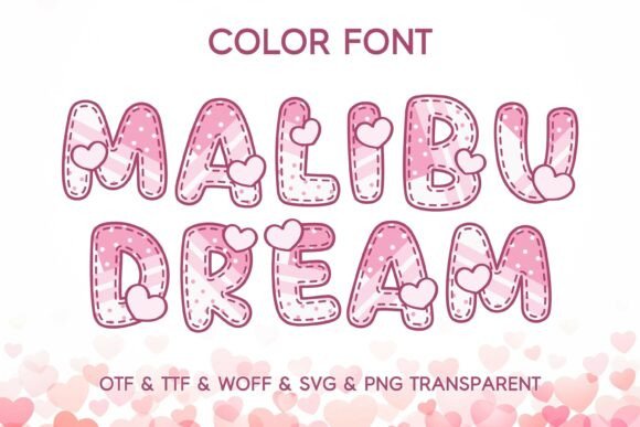 Malibu Dream: A Heartfelt Typeface for Unforgettable Designs