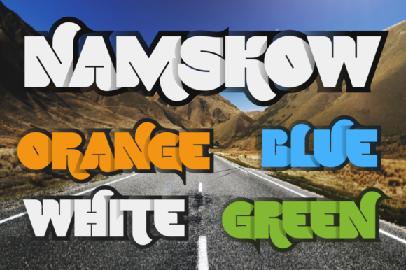 Namskow: The Color Font That Brings Bold Energy to Your Work