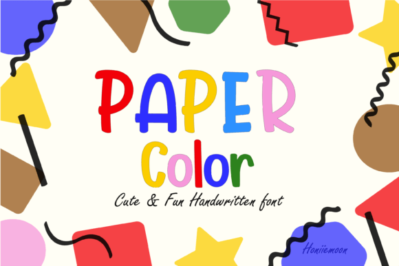 Paper Color: A Playful Font for Designs That Spark Joy