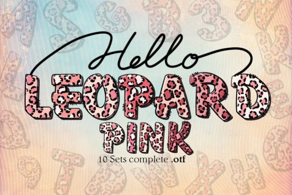 Unleash Bold Style with the Pink Leopard Font